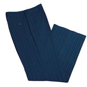 90s Rafaella Pinstripe Wide Leg, High Waist Dress Pants Trousers
